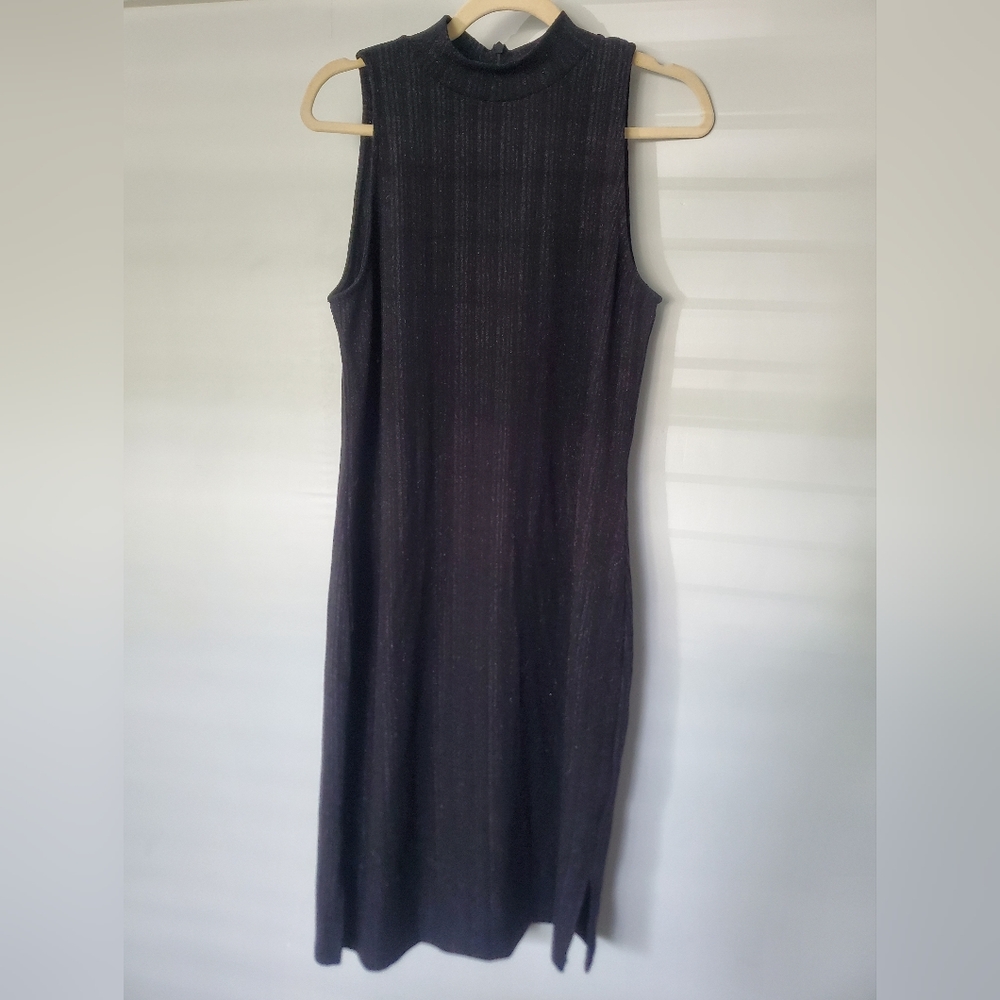 Michael Kors Metallic Halter Dress